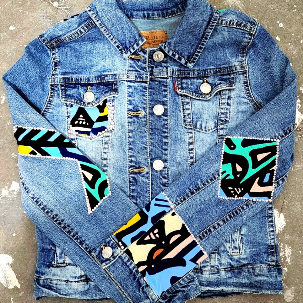 Jeweled Kids Jean Jacket